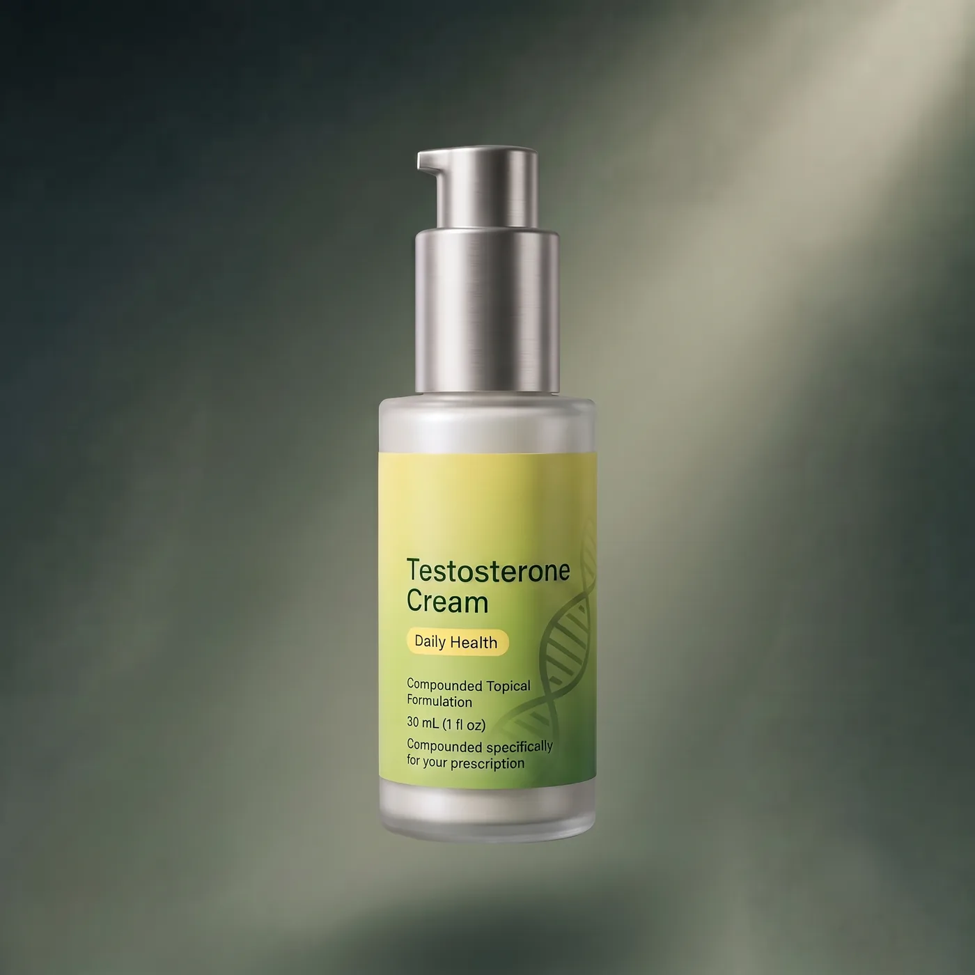 Testosterone Cream — Helix Seven pump bottle