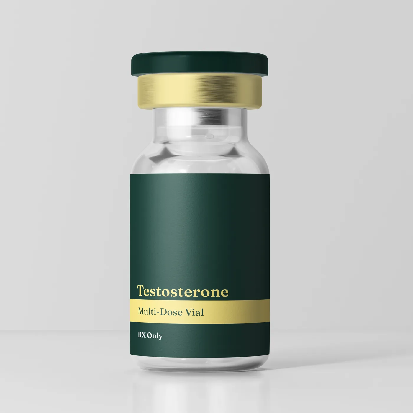 Testosterone cypionate injection — single vial, front view